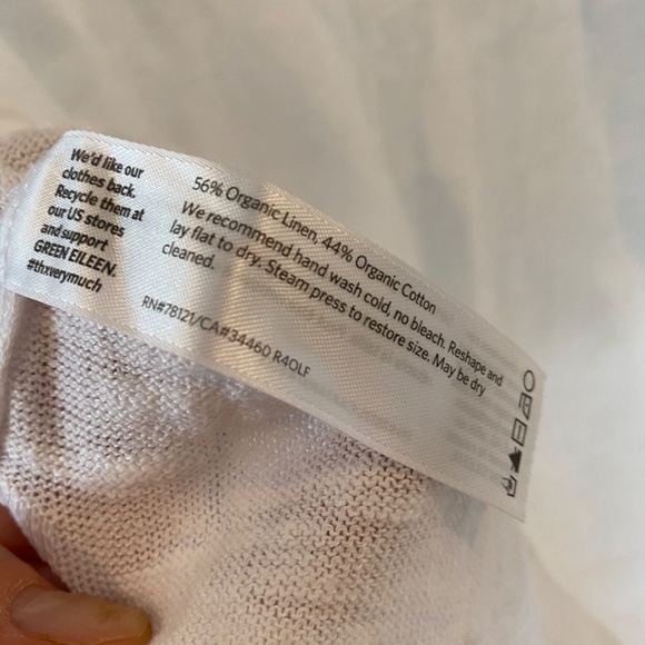 Eileen Fisher Linen Cotton Sweater/Tunic - Picture 3 of 5